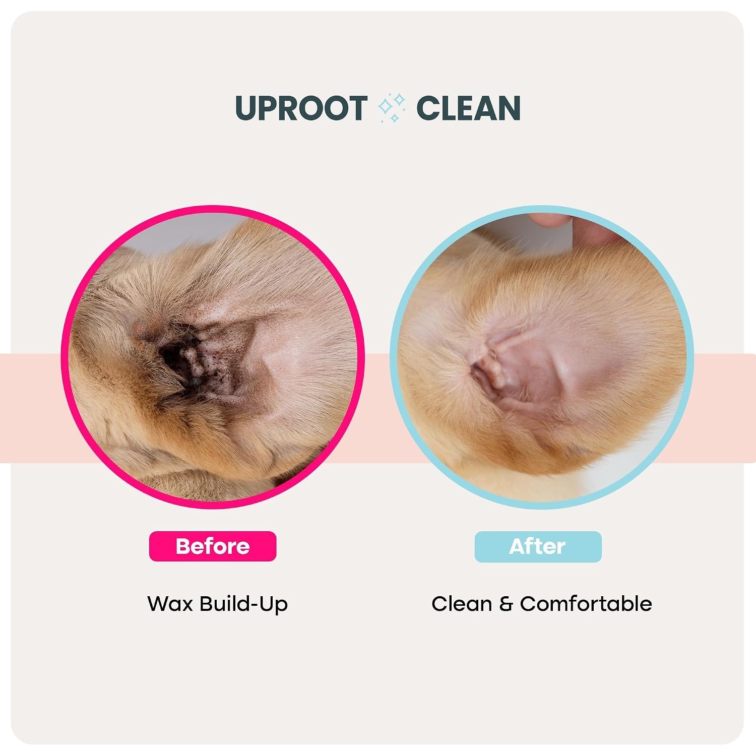 image:imageUproot Clean Cat amp Dog Ear Cleaner Finger Wipes Natural Disposable 50ct