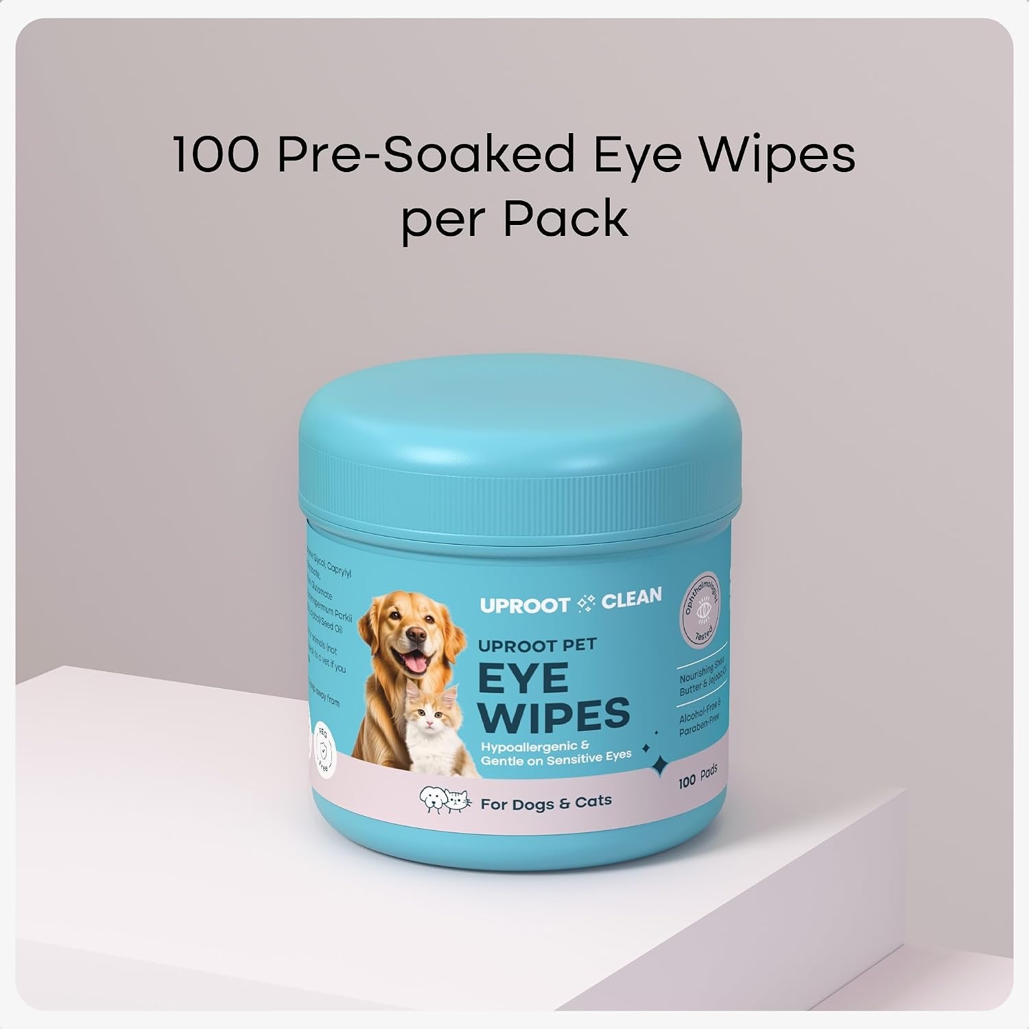 image:imageUproot Clean Pet Dental Finger Wipes Safe RinseFree Disposable 50ctEye Wipes