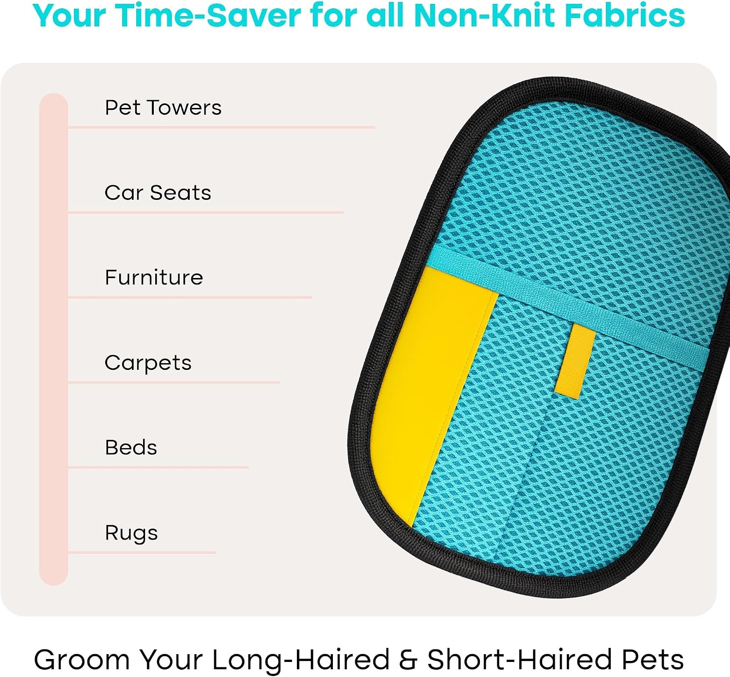 image:imageUproot Clean Reusable Electrostatic Pet Hair Remover Glove for Any FabricOne Size