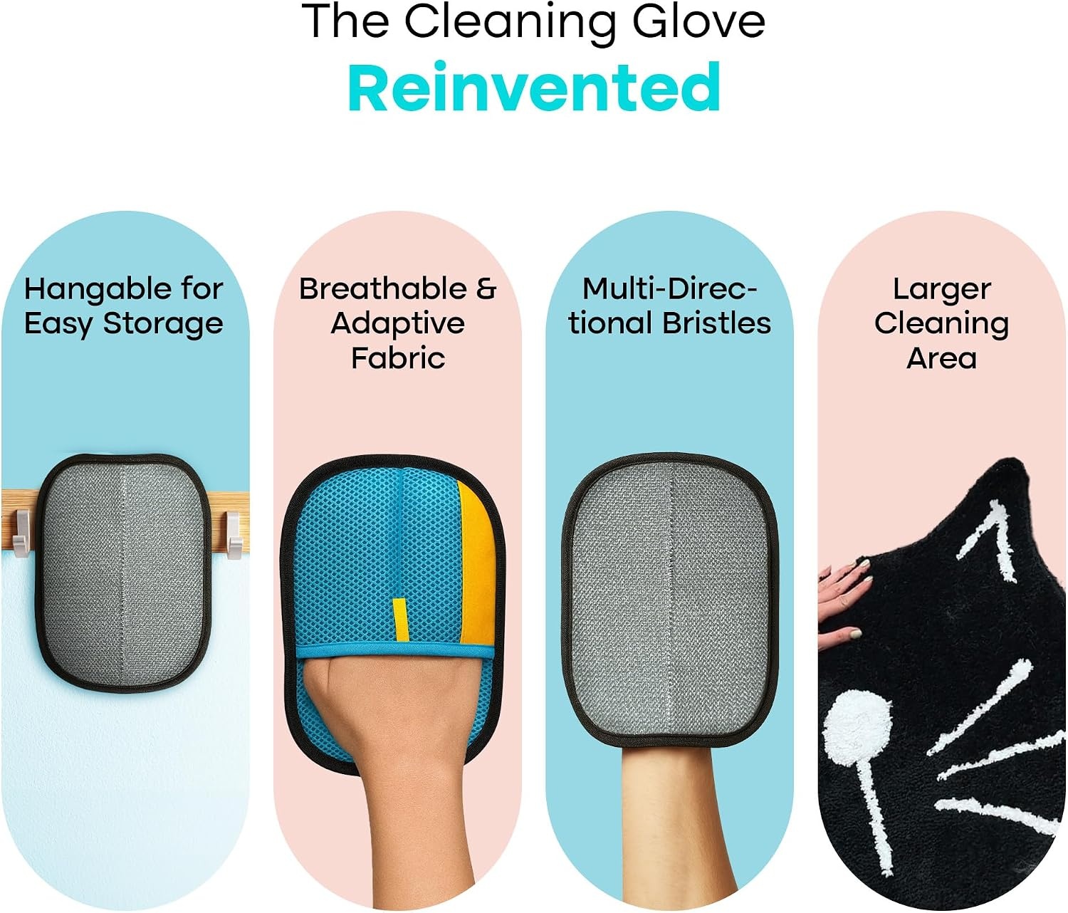 image:imageUproot Clean Reusable Electrostatic Pet Hair Remover Glove for Any FabricOne Size