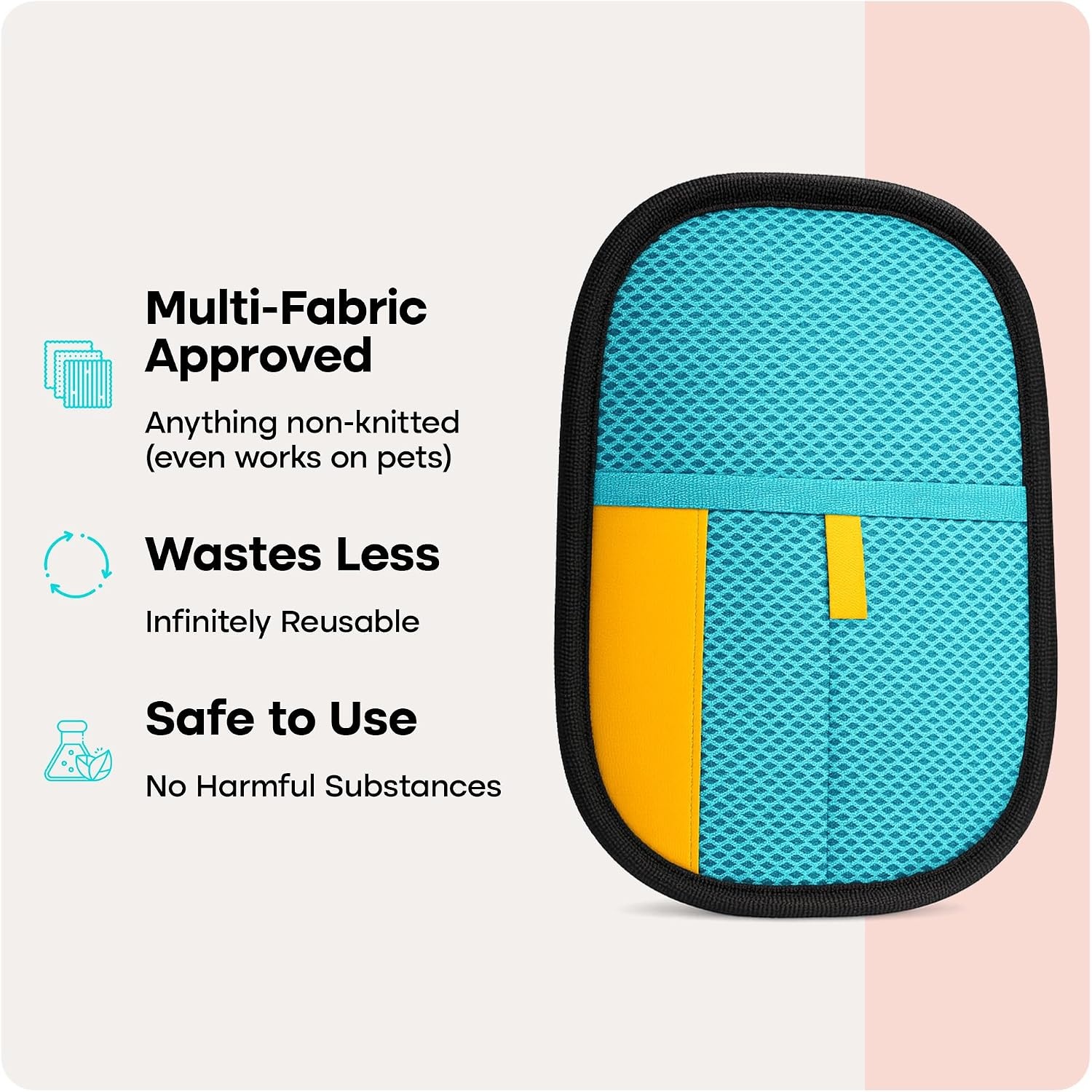image:imageUproot Clean Reusable Electrostatic Pet Hair Remover Glove for Any FabricOne Size