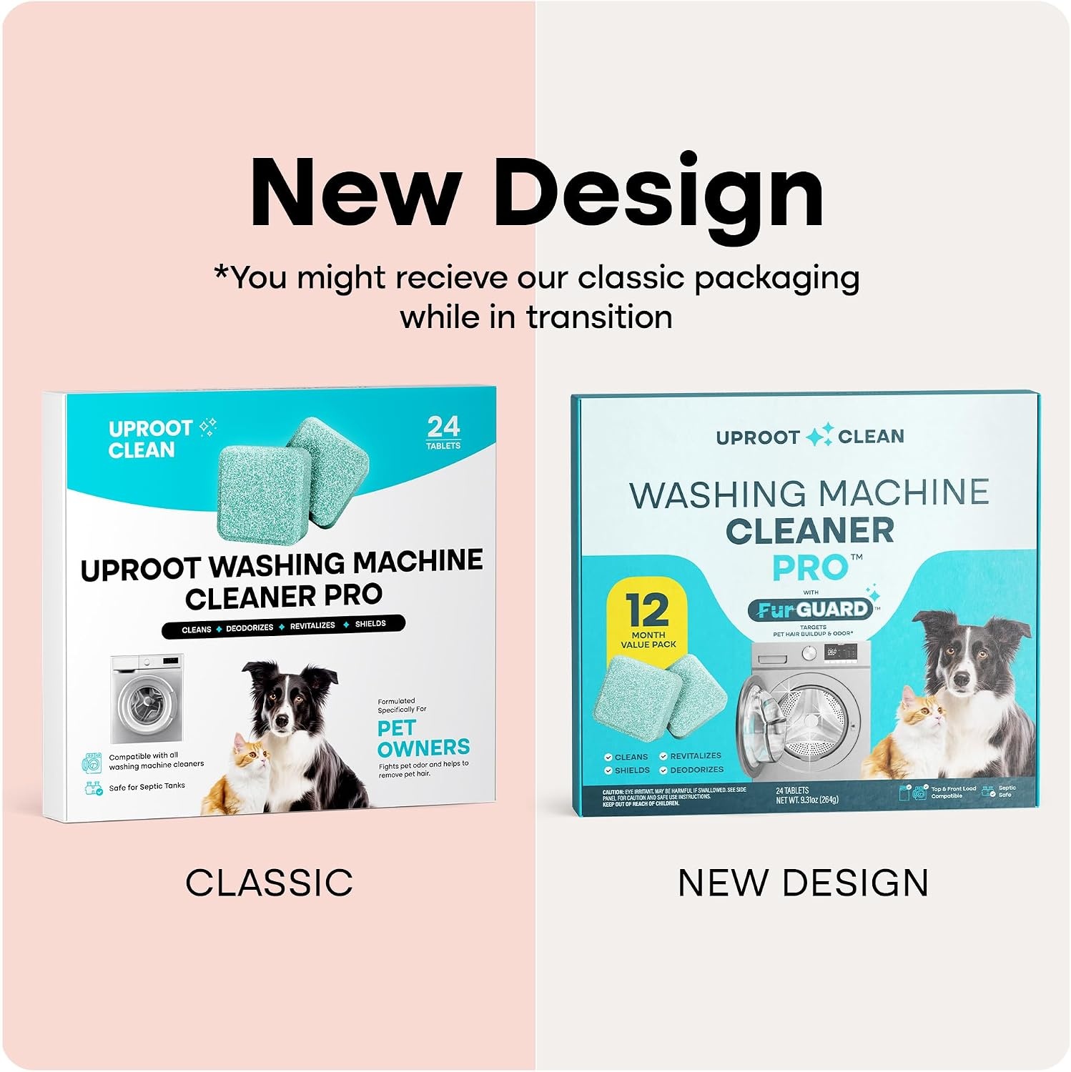 image:imageUproot Clean Washing Machine Cleaning Tablets Ultra 40 Stronger 24 PackPro