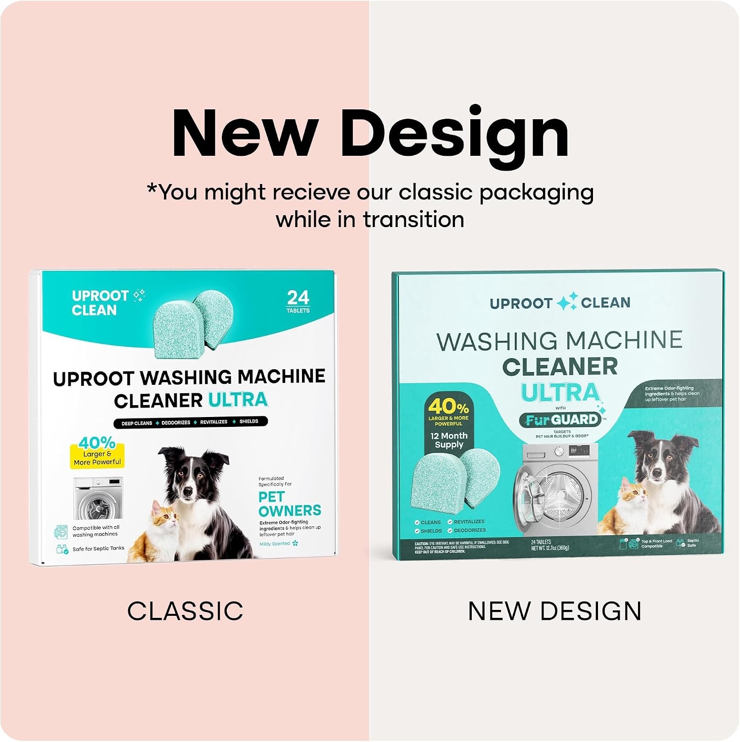 image:imageUproot Clean Washing Machine Cleaning Tablets Ultra 40 Stronger 24 PackUltra