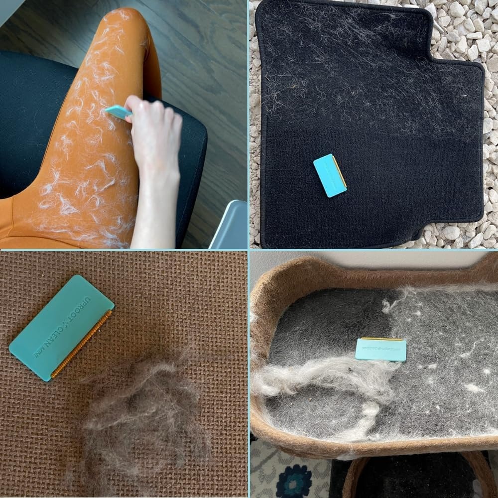 image:imageUproot Cleaner Pro Pet Hair Remover amp Mini Pet Hair Removal Tool Multi Fabric Edge amp Carpet Scraper Cat for Couch Cat Towers Car Detailing The FurrySituation Survival KitMini