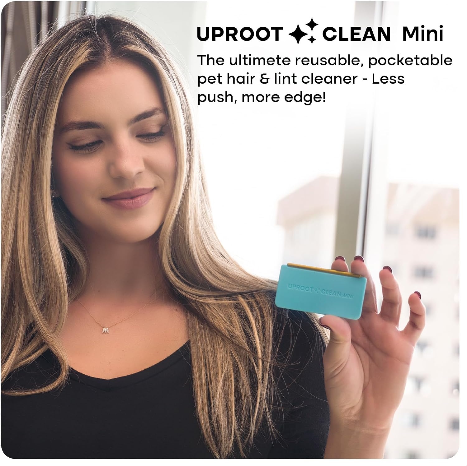image:imageUproot Cleaner Pro Pet Hair Remover amp Mini Pet Hair Removal Tool Multi Fabric Edge amp Carpet Scraper Cat for Couch Cat Towers Car Detailing The FurrySituation Survival KitMini
