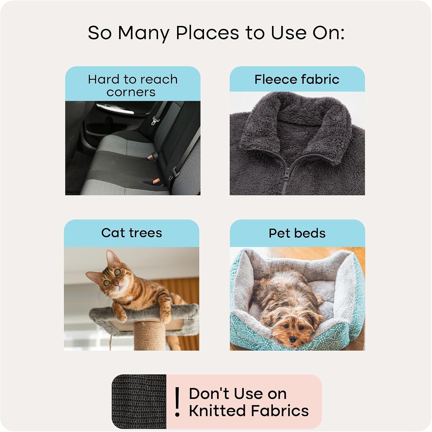 image:imageUproot Cleaner Pro Pet Hair Remover amp Mini Pet Hair Removal Tool Multi Fabric Edge amp Carpet Scraper Cat for Couch Cat Towers Car Detailing The FurrySituation Survival KitMini