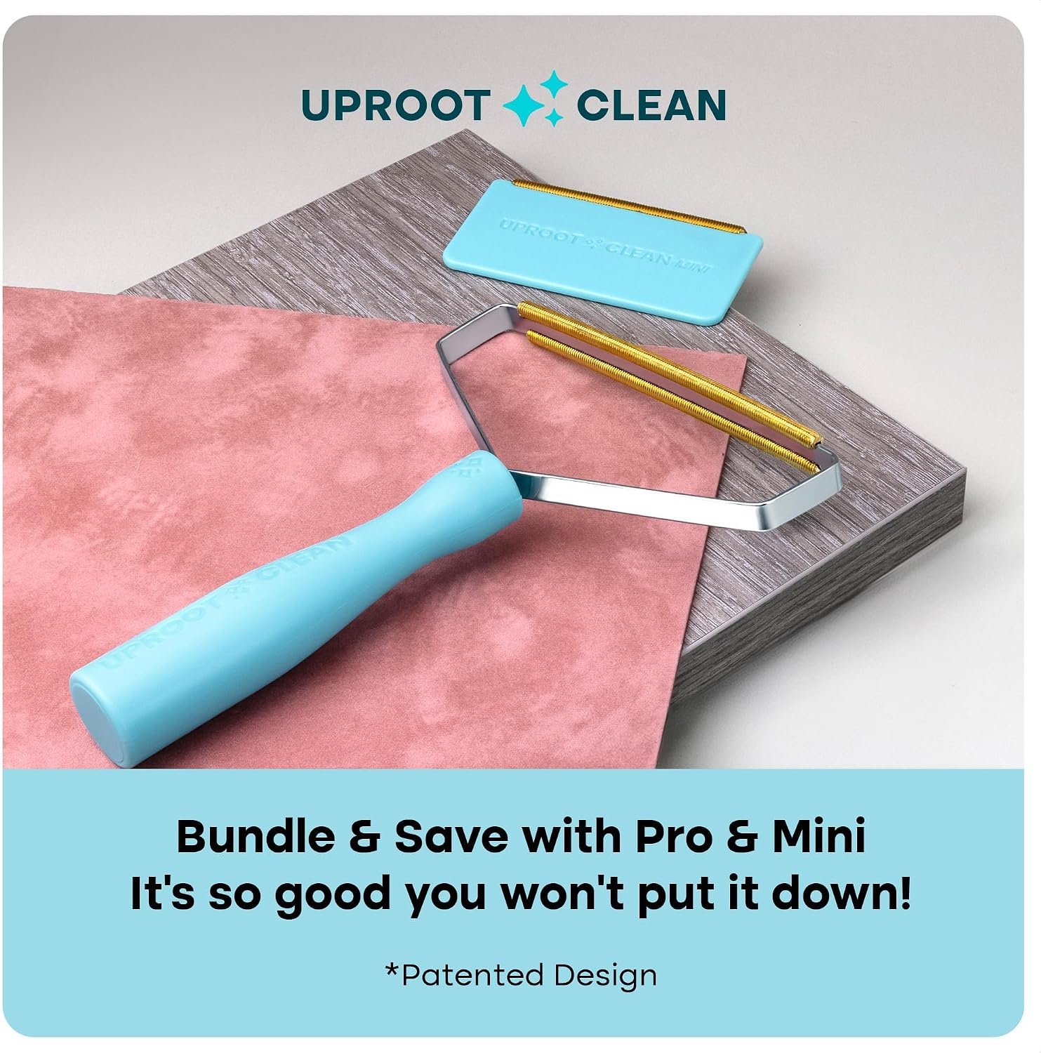 image:imageUproot Cleaner Pro Pet Hair Remover amp Mini Pet Hair Removal Tool Multi Fabric Edge amp Carpet Scraper Cat for Couch Cat Towers Car Detailing The FurrySituation Survival KitPro