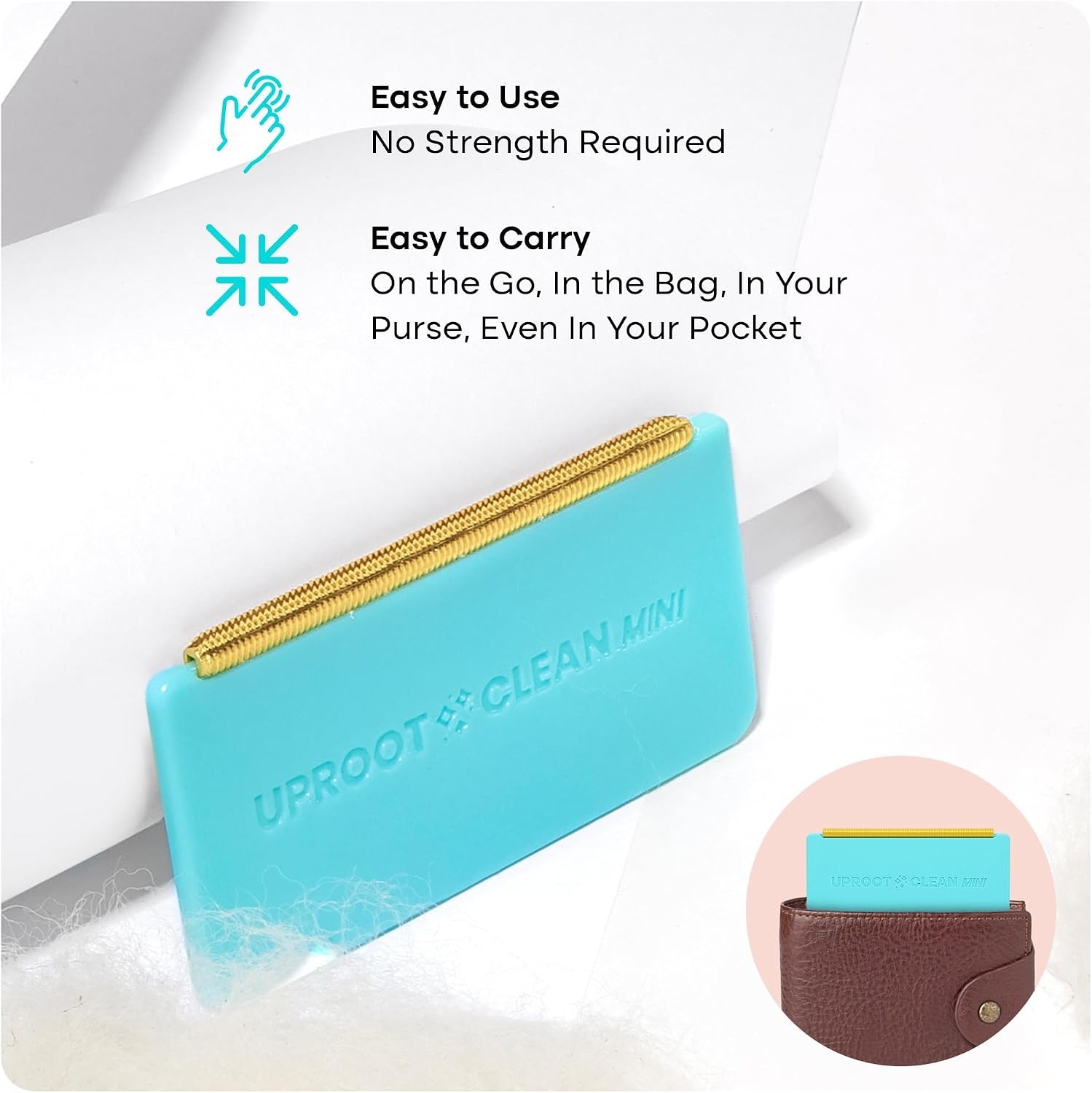 image:imageUproot Cleaner Pro Pet Hair Remover amp Mini Pet Hair Removal Tool Multi Fabric Edge amp Carpet Scraper Cat for Couch Cat Towers Car Detailing The FurrySituation Survival KitMini