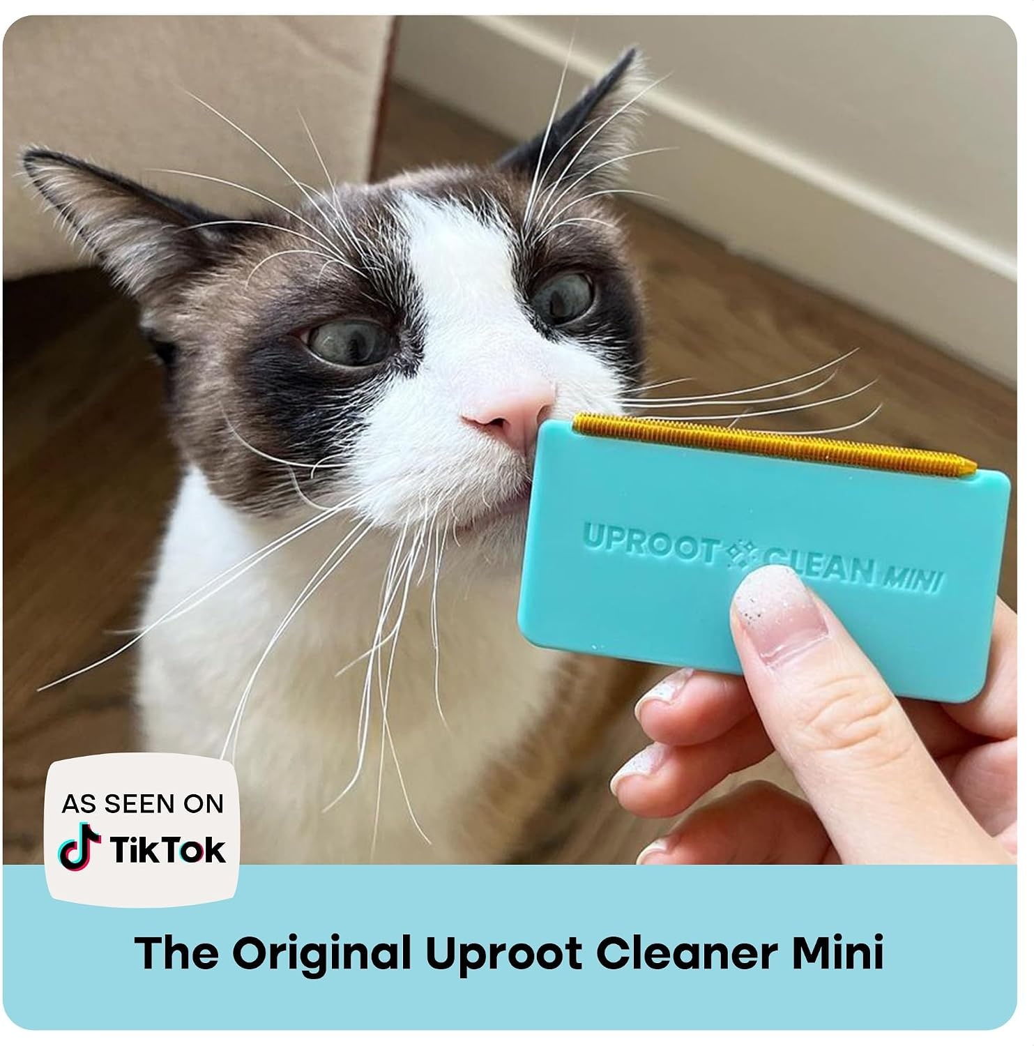 image:imageUproot Cleaner Pro Pet Hair Remover amp Mini Pet Hair Removal Tool Multi Fabric Edge amp Carpet Scraper Cat for Couch Cat Towers Car Detailing The FurrySituation Survival KitMini