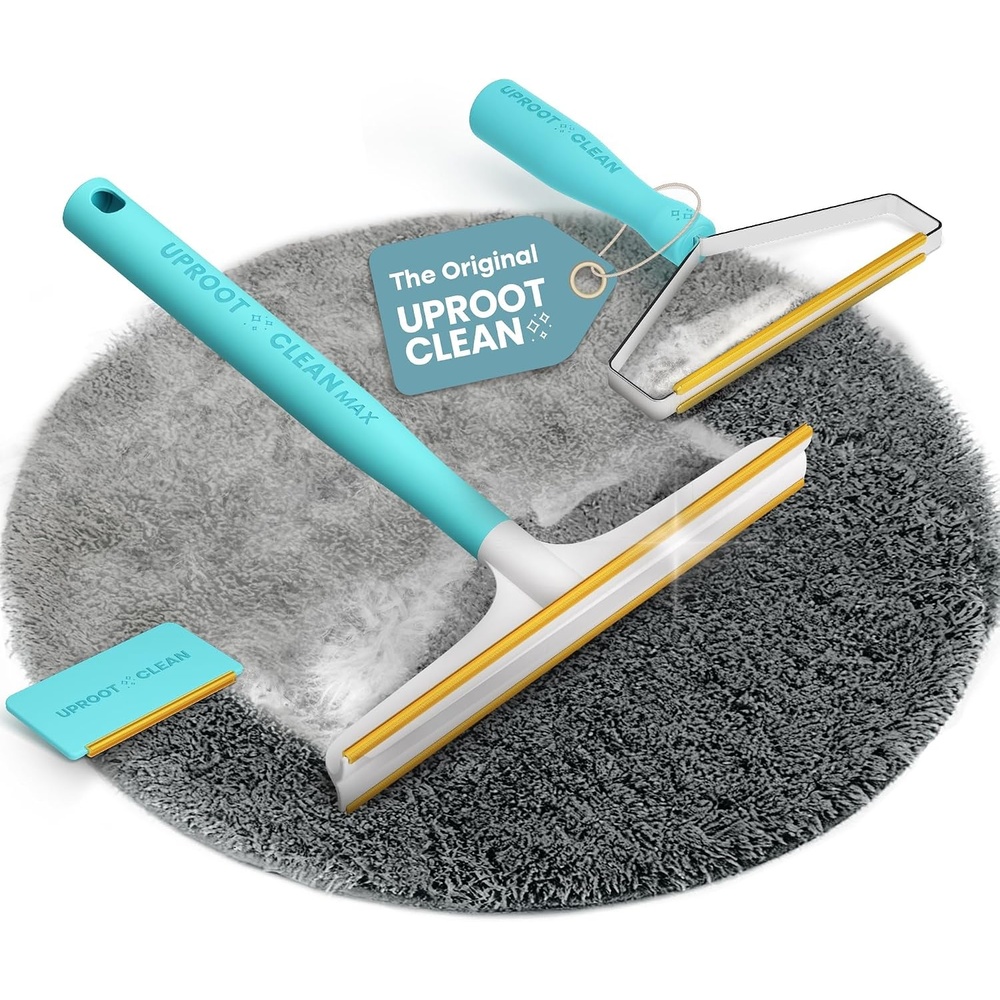 image:imageUproot Clean FurNado Survival Kit Uproot Cleaner Pro Pet Hair Remover Tool Mini amp Max Variants Pet Hair Removal Tool and Carpet Rake Easy Cat amp Dog Fur Scraper BundleFurnado