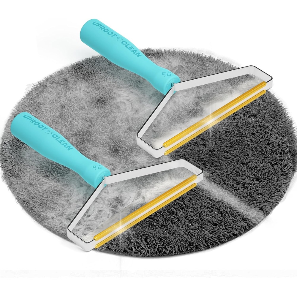 image:imageUproot Clean Pro Pet Hair Removal Tool MultiFabric EdgeCarpet Rake2pk2