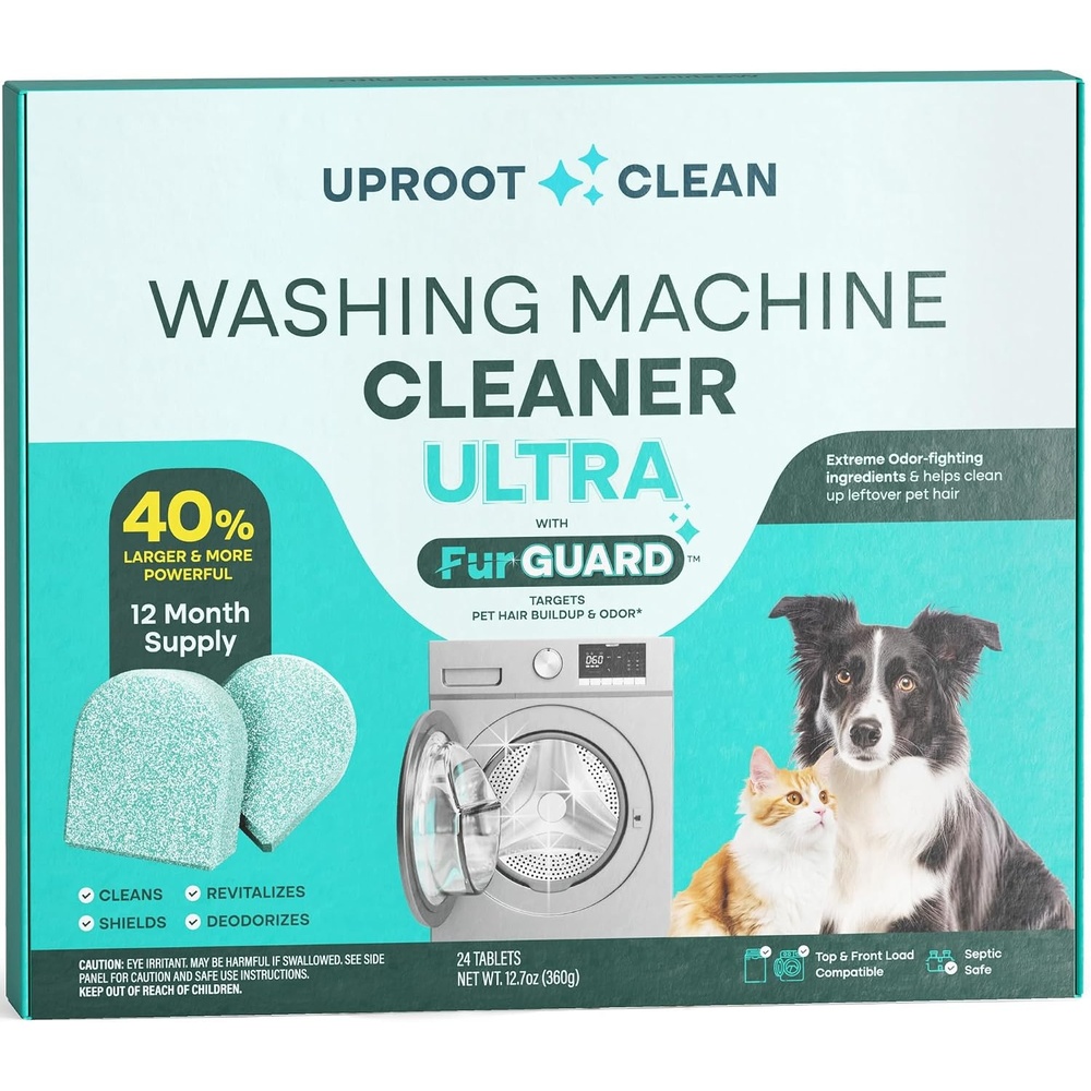 image:imageUproot Clean Washing Machine Cleaning Tablets Ultra 40 Stronger 24 PackUltra